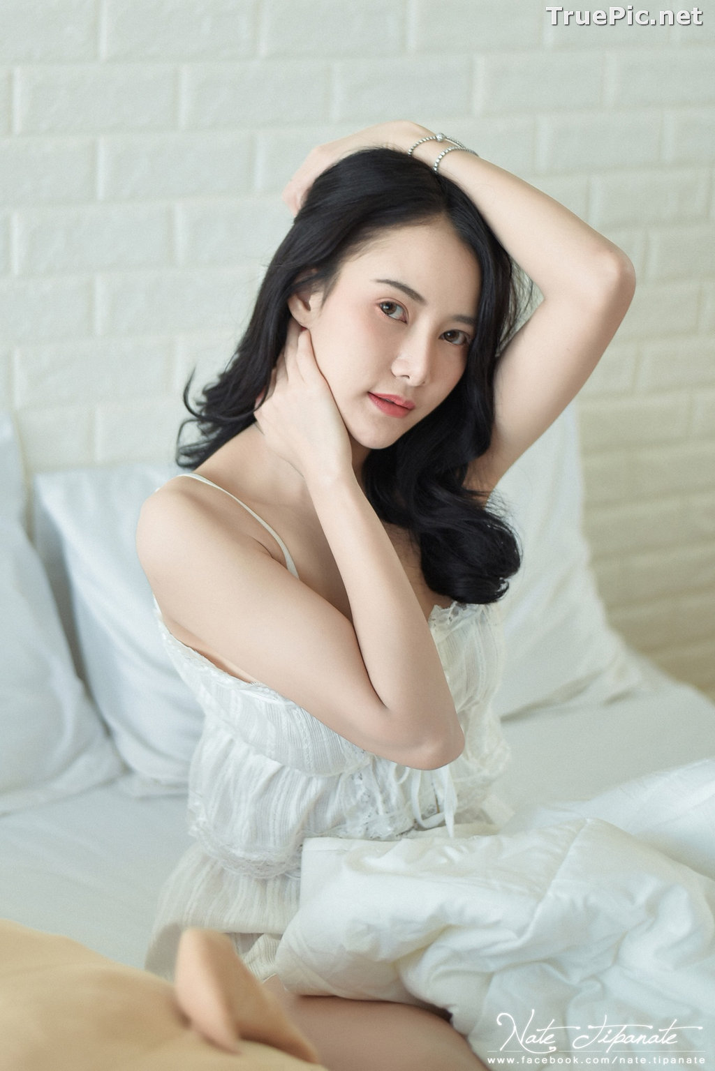 Image Thailand Model - Nattanicha Pw - Beautiful In White Sleepwear - TruePic.net - Picture-12