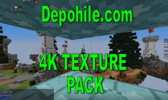 Minecraft 4K Texture Pack İndir Sonoyuncu ve Skywars Çalışıyor