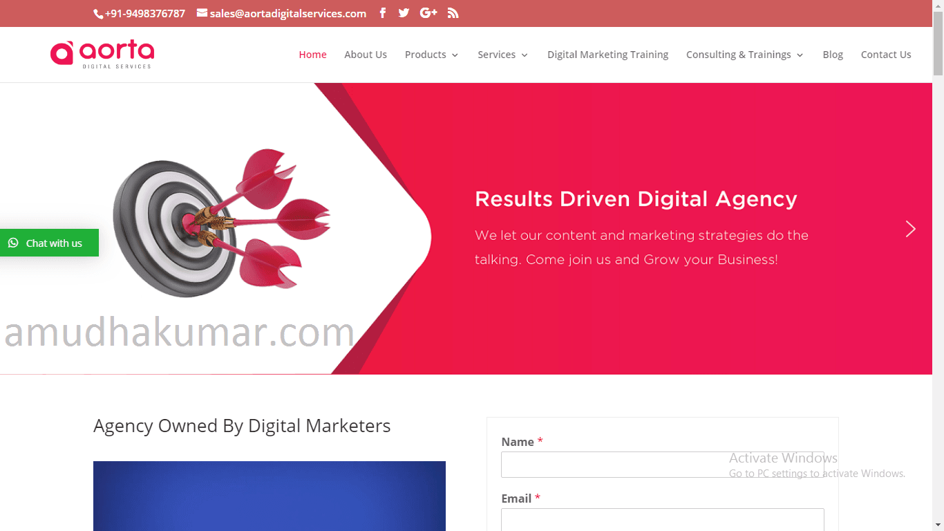 Aorta Digital Marketing Training institute in chennai
