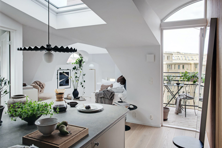 12 Ideas To Steal From A Small Swedish Home With a Castle-like Turret!