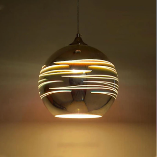 hanging glass pendant lamp