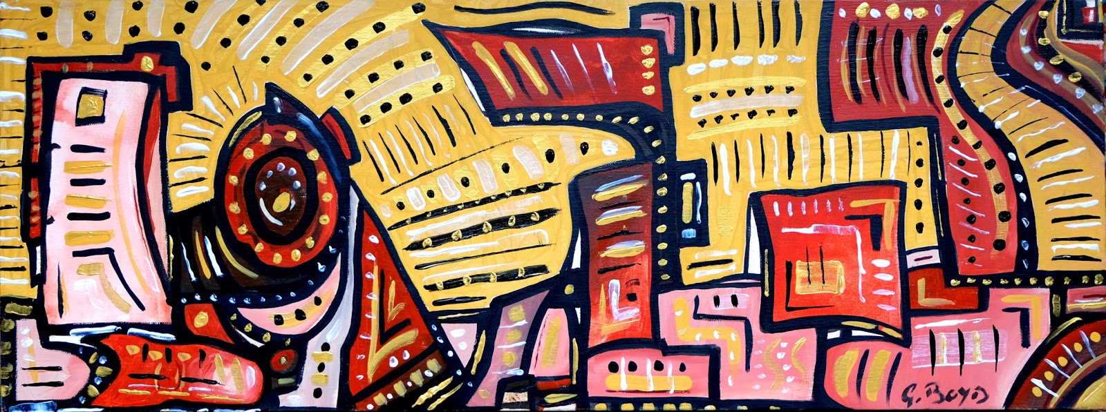 Gary Boyd, Artist Blog Abstract Glasgow Painting