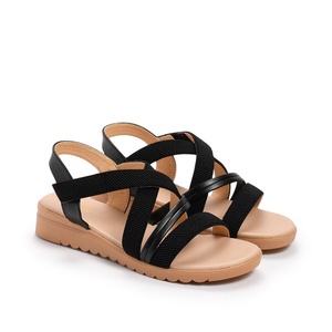 XĂNG ĐAN NỮ THIẾT KẾ QUAI NGANG PHỐI QUAI CHỮ X, ĐẾ 2CM SD SD345