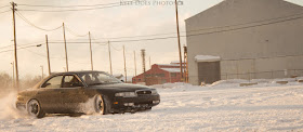 Mazda 929, Sentia, japońskie samochody z napędem na tył, drift na śniegu