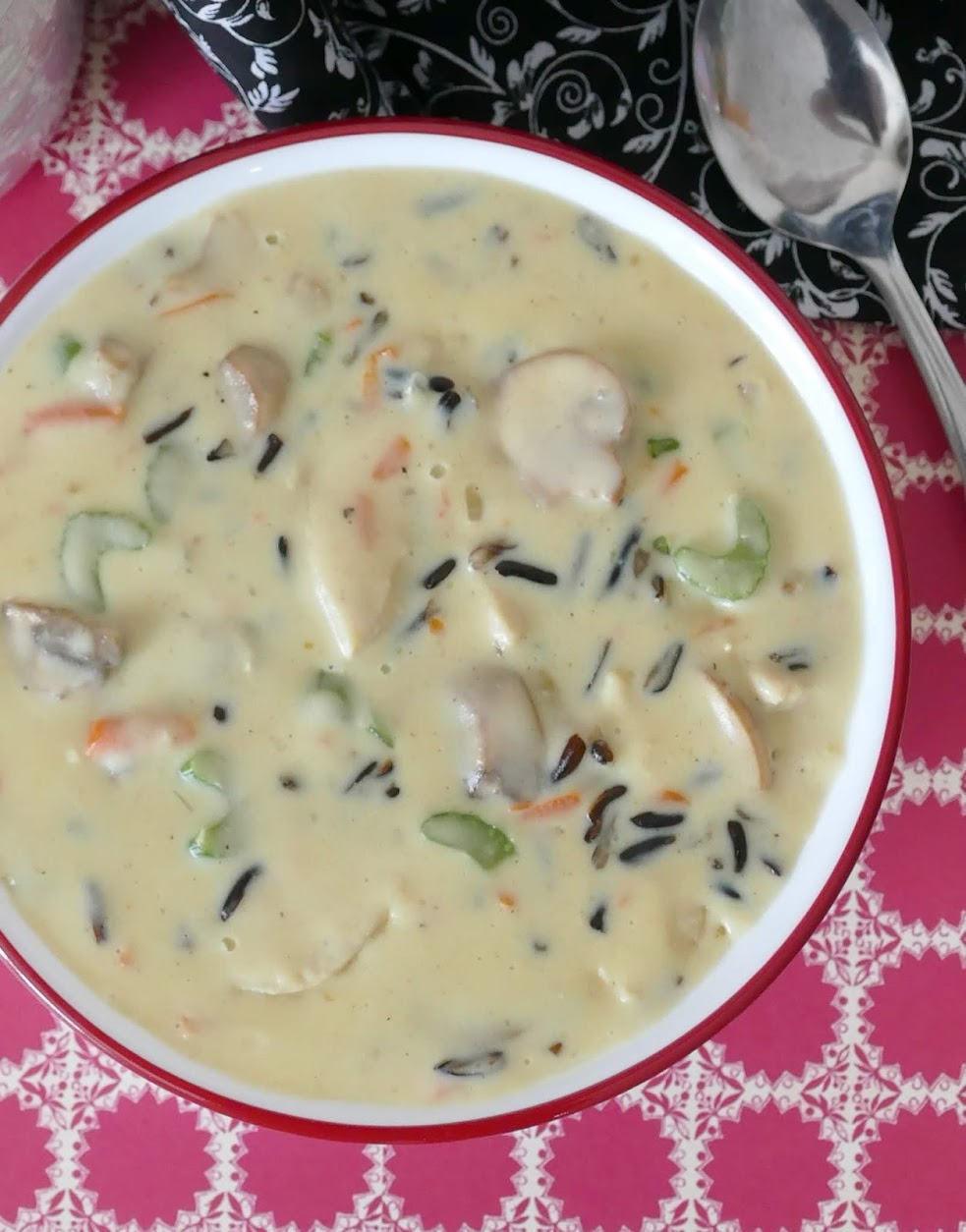 Marge's Chicken and Mushroom Wild Rice Soup Recipe From Grand Casino