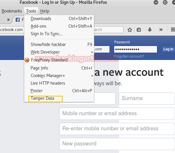  Testing with Tamper Data (Firefox Addon) Hacking