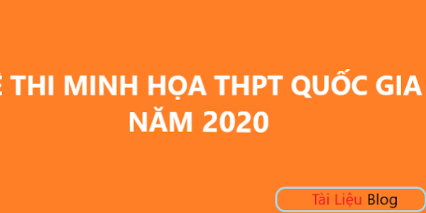Đáp án đề thi minh họa THPTQG 2020