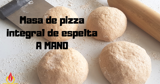 image of Masa de pizza integral de espelta A MANO