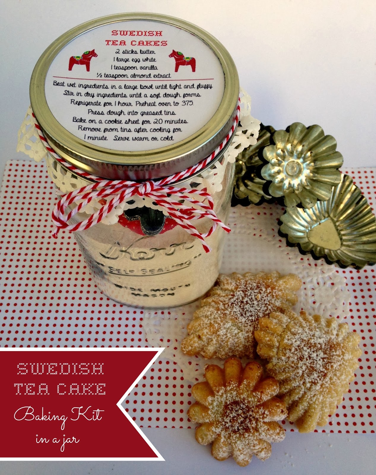 Handmade Gift Idea Swedish Tea Cake Baking Kit