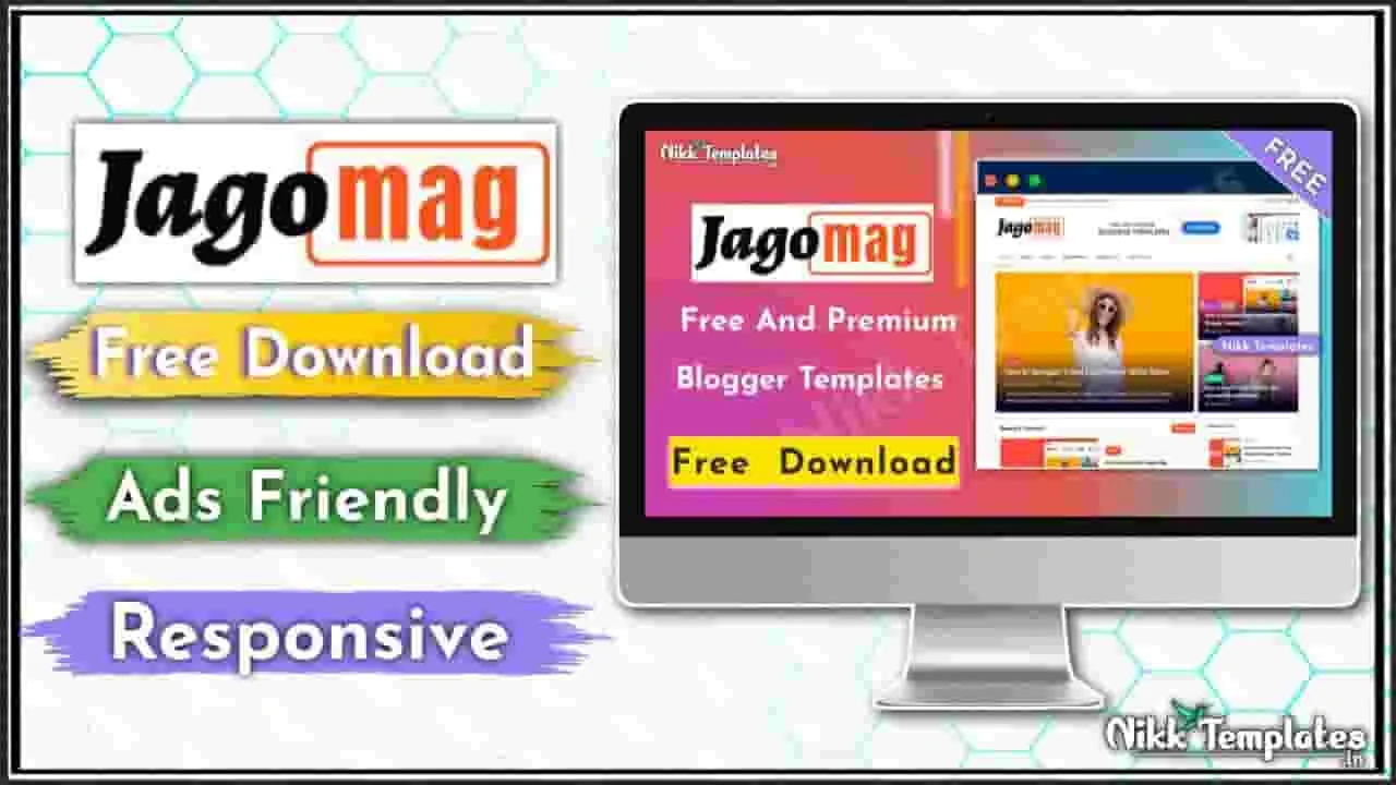 [Free] JagoMag Magazine Blogger Template - Nikk Templates