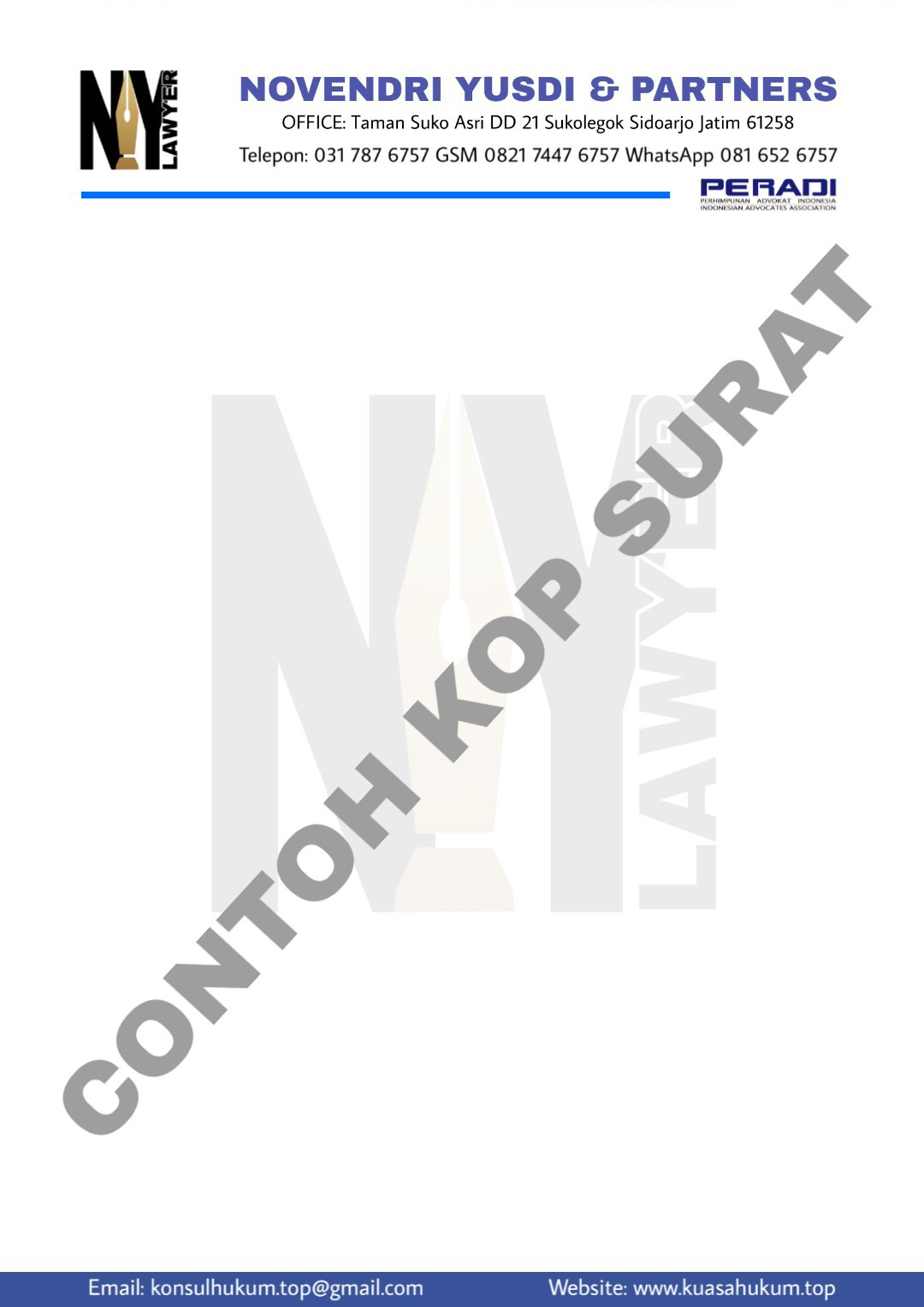 Kop Surat Identitas Perusahaan Ny Partners