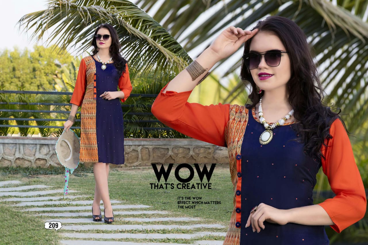 fashion biba rayon printed Daily wear kurtis