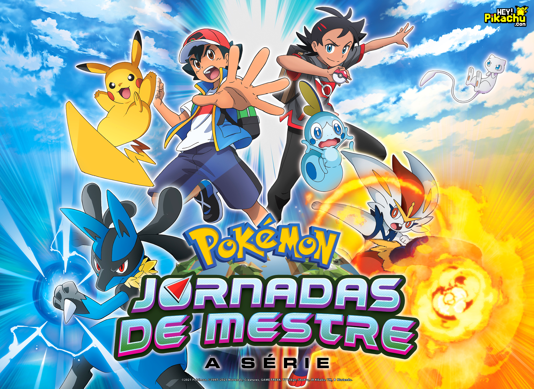 ◓ Anime Pokémon Journeys (Pokémon Jornadas de Mestre) • Episódio 65: A  Batalha de Dragões! Ash VS Iris!!