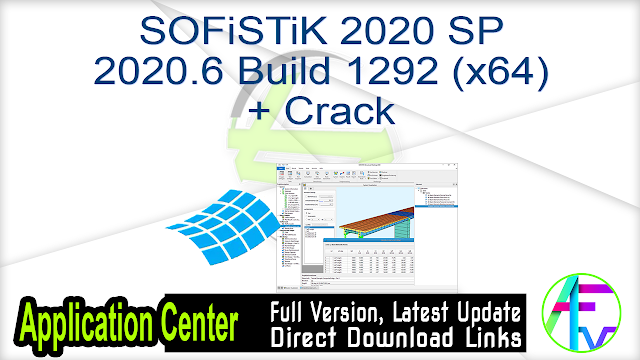 SOFiSTiK 2020 SP 2020.6 Build 1292 (x64) + Crack