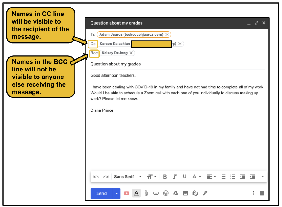 Cardinal Innovation Center Student Email Skill How and When to Use CC