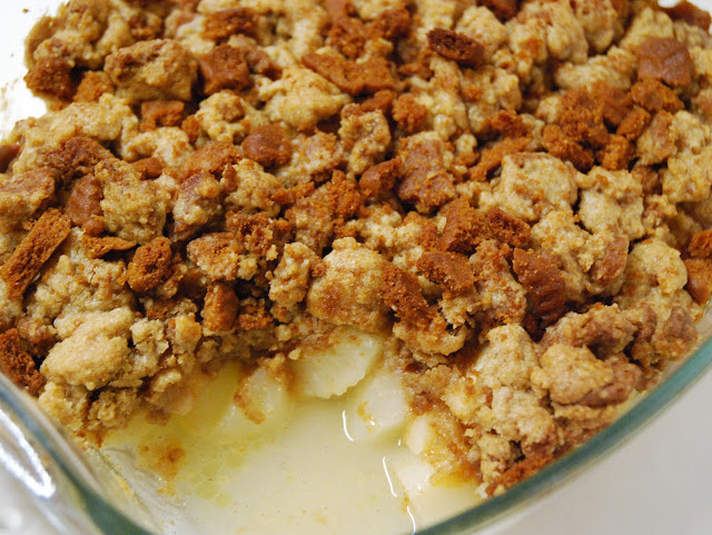 Crumble poires speculoos