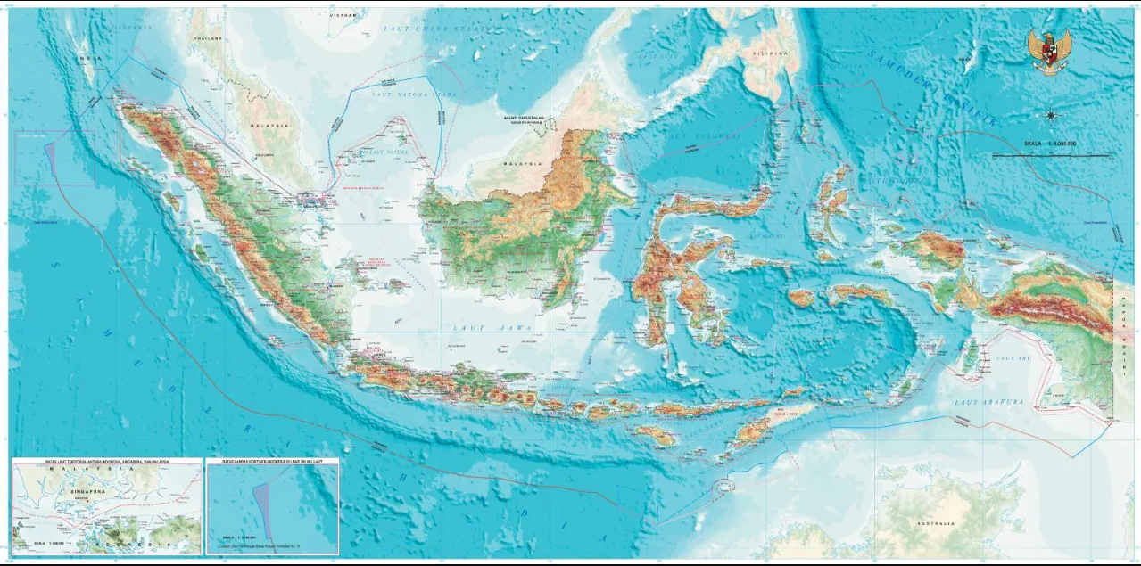Luas Wilayah Dan Letak Negara Indonesia Sipat