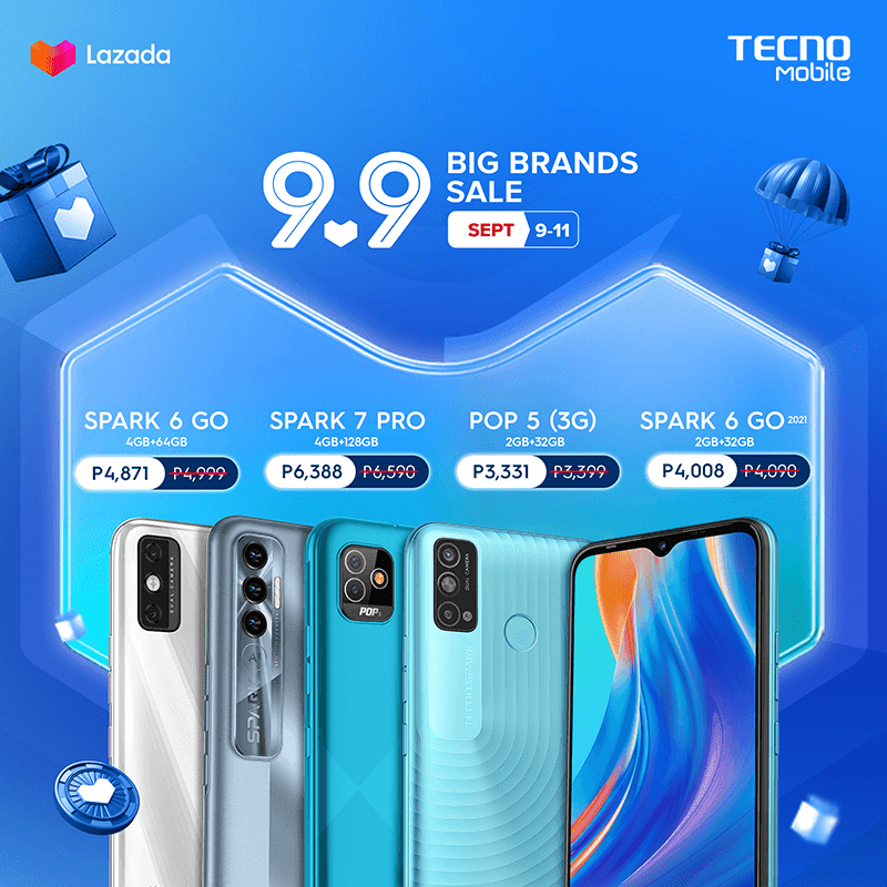 Discounted TECNO items are also in Lazada