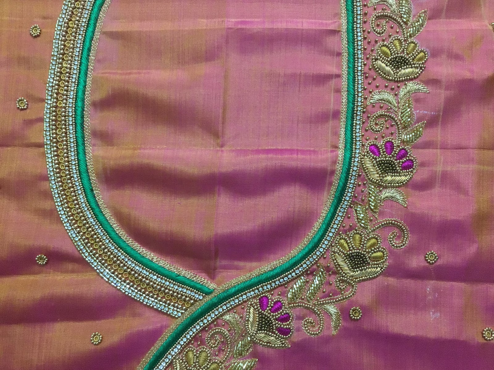 Designer blouse with tracing paper