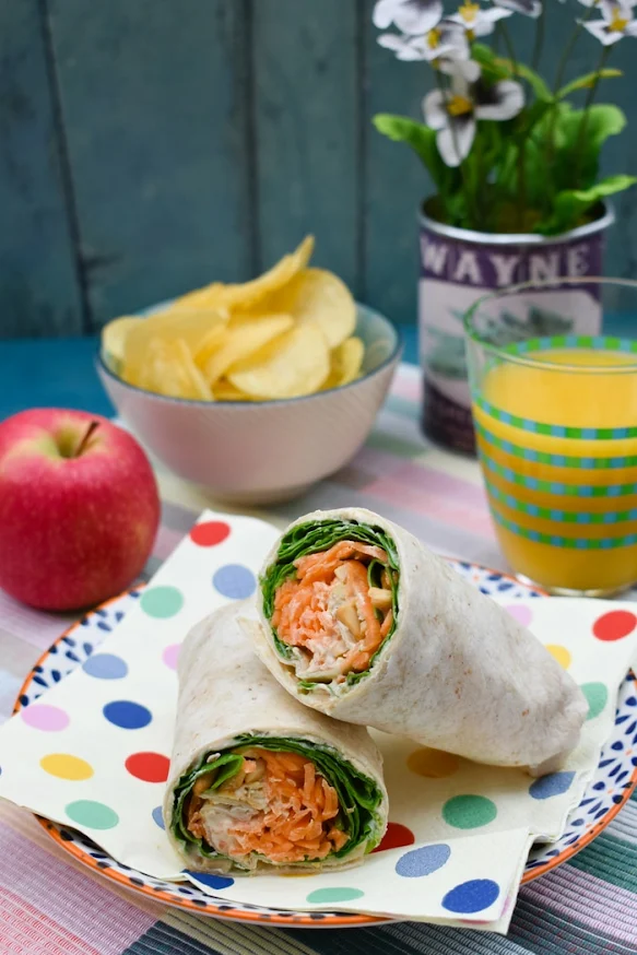 Carrot & Spinach Crunch Lunch Wrap