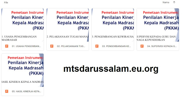 Pemetaan Instrumen Penilaian Kinerja Kepala Madrasah (PKKM) Pemetaan Instrumen Penilaian Kinerja Kepala Madrasah (PKKM)