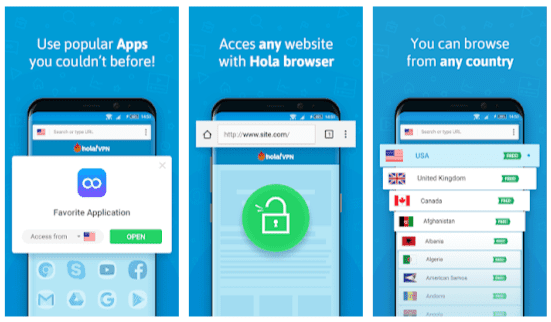 Hola Free VPN Proxy Mod Apk  (Unlocked Premium Server)