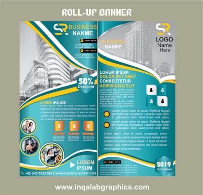 Free Retractable Banner Template Free Vector Graphics Coreldraw
