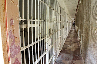 row of cells in a prison