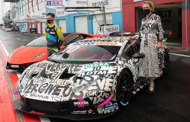 Belgian Esteban Muth from Brussels will drive a Lamborghini Huracan GT3 designed by Princess Delphine in the race