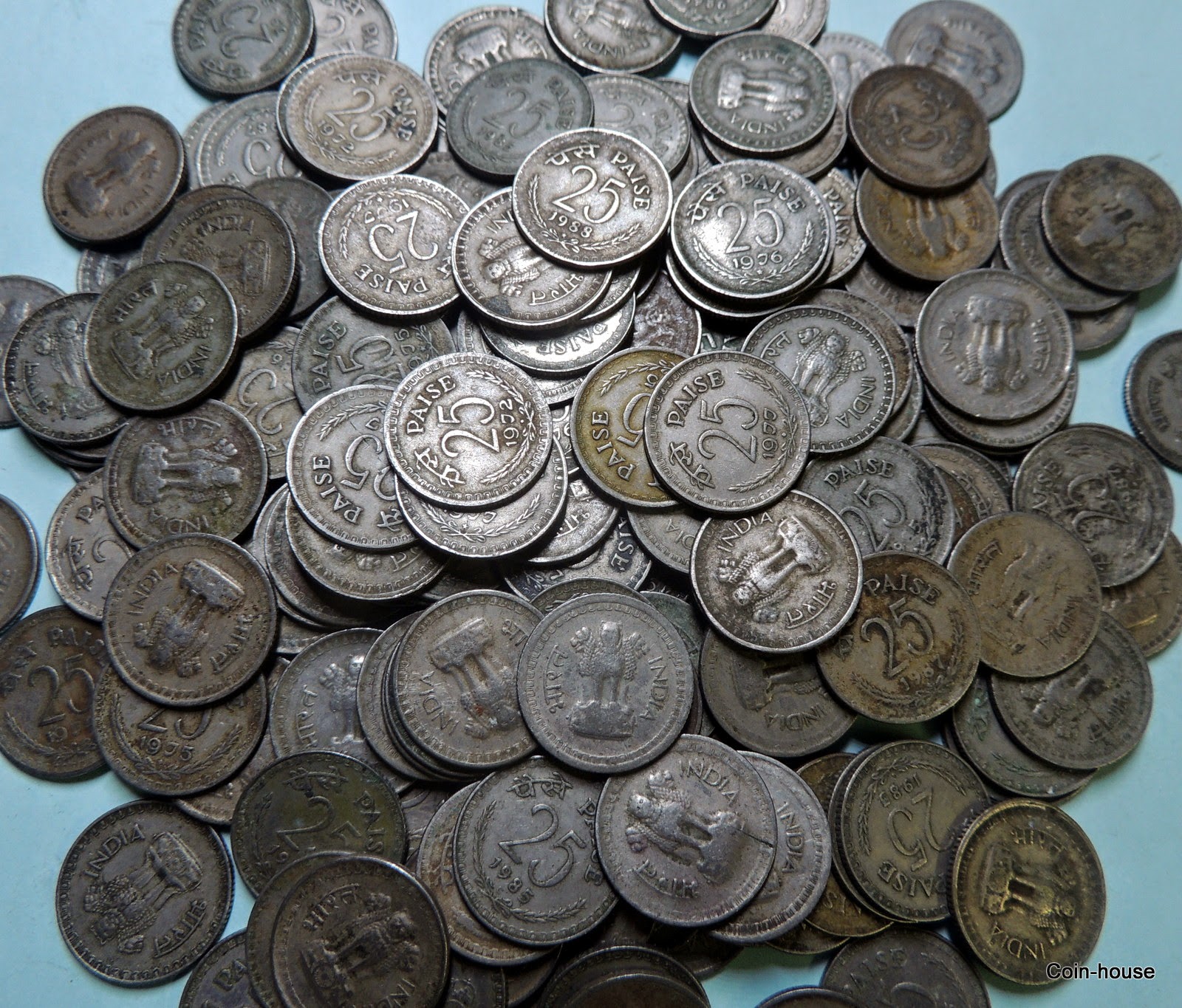 World Coin Shop India Republic Copper Nickel 25 Paise 19721990 Copper