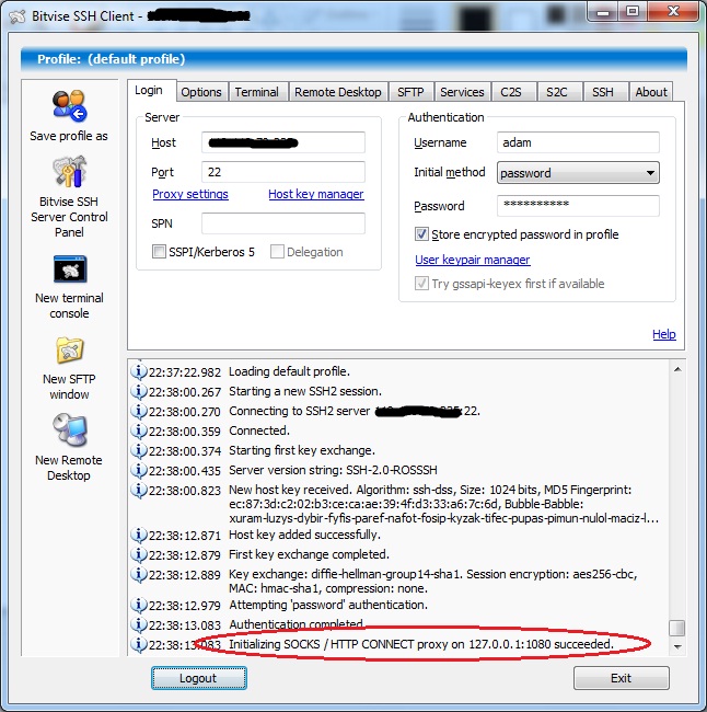 ssh proxy host ssh proxy host