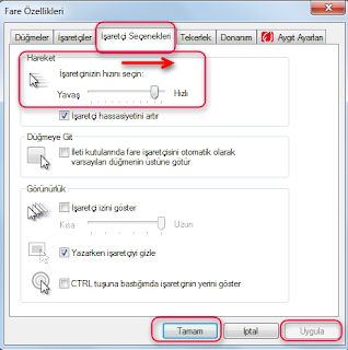 Bilgisayar fare (maus) özellikleri