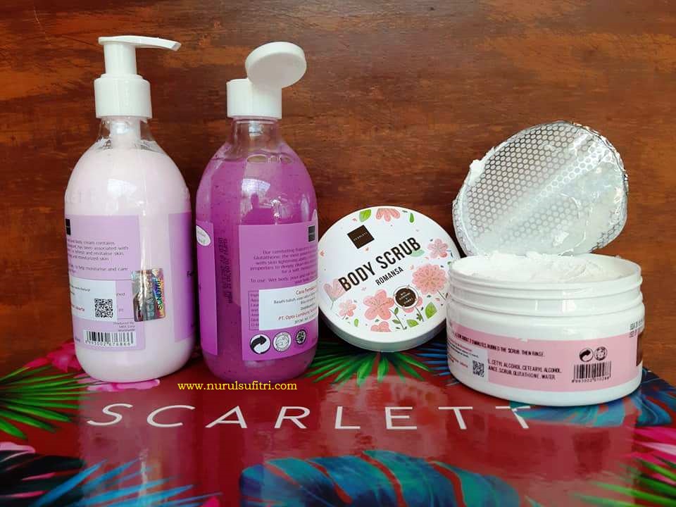Review Scarlett Whitening Body Care Scrub Shower Lotion Nurul Sufitri Travel Lifestyle Blog Beauty