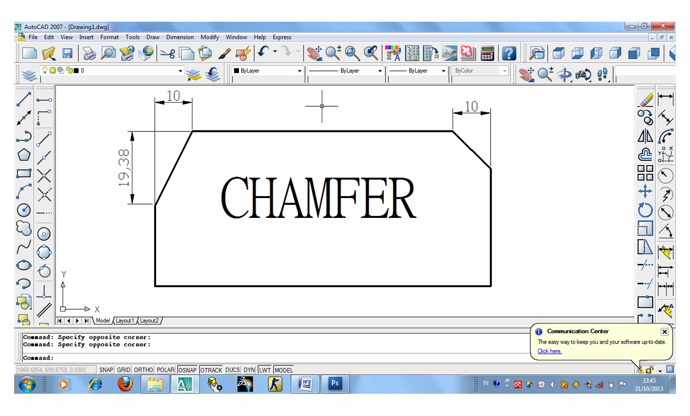 How To Chamfer In Autocad at Rayna Garcia blog