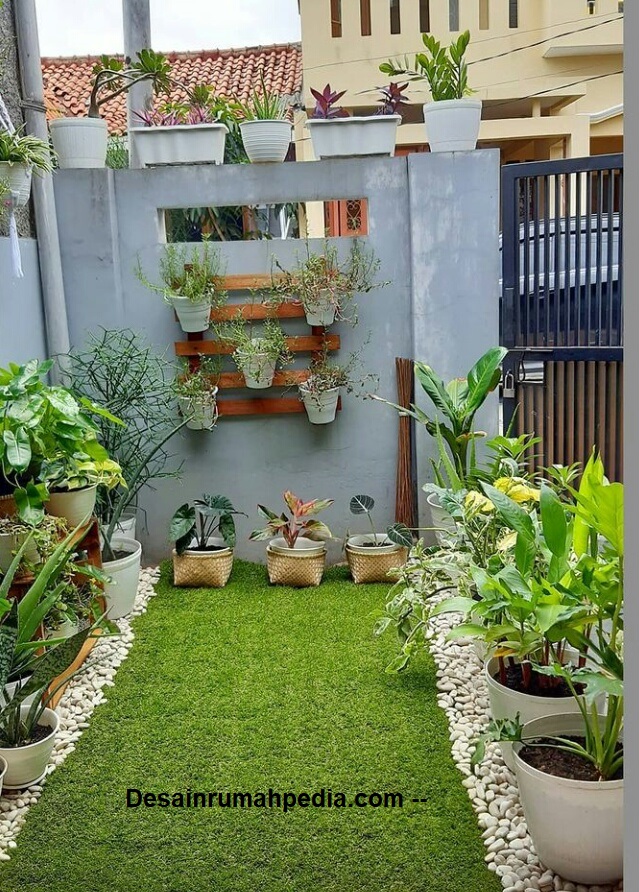 Inspirasi Desain Teras Rumah Depan Dengan Taman Mini Desainrumahpedia