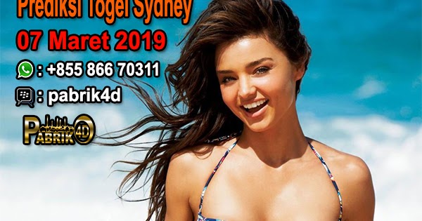 PREDIKSI TOGEL AKURAT DAN JITU Prediksi Togel Sydney Hari Ini Kamis 07