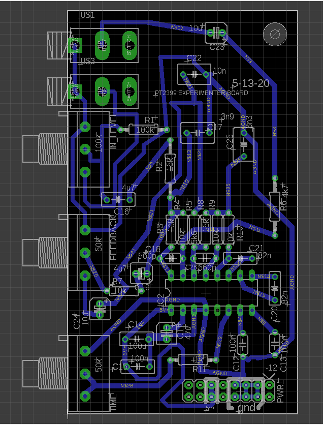 AUDIODiWHY : PT2399 Based Synthesizer Echo: The "PT Cruiser"