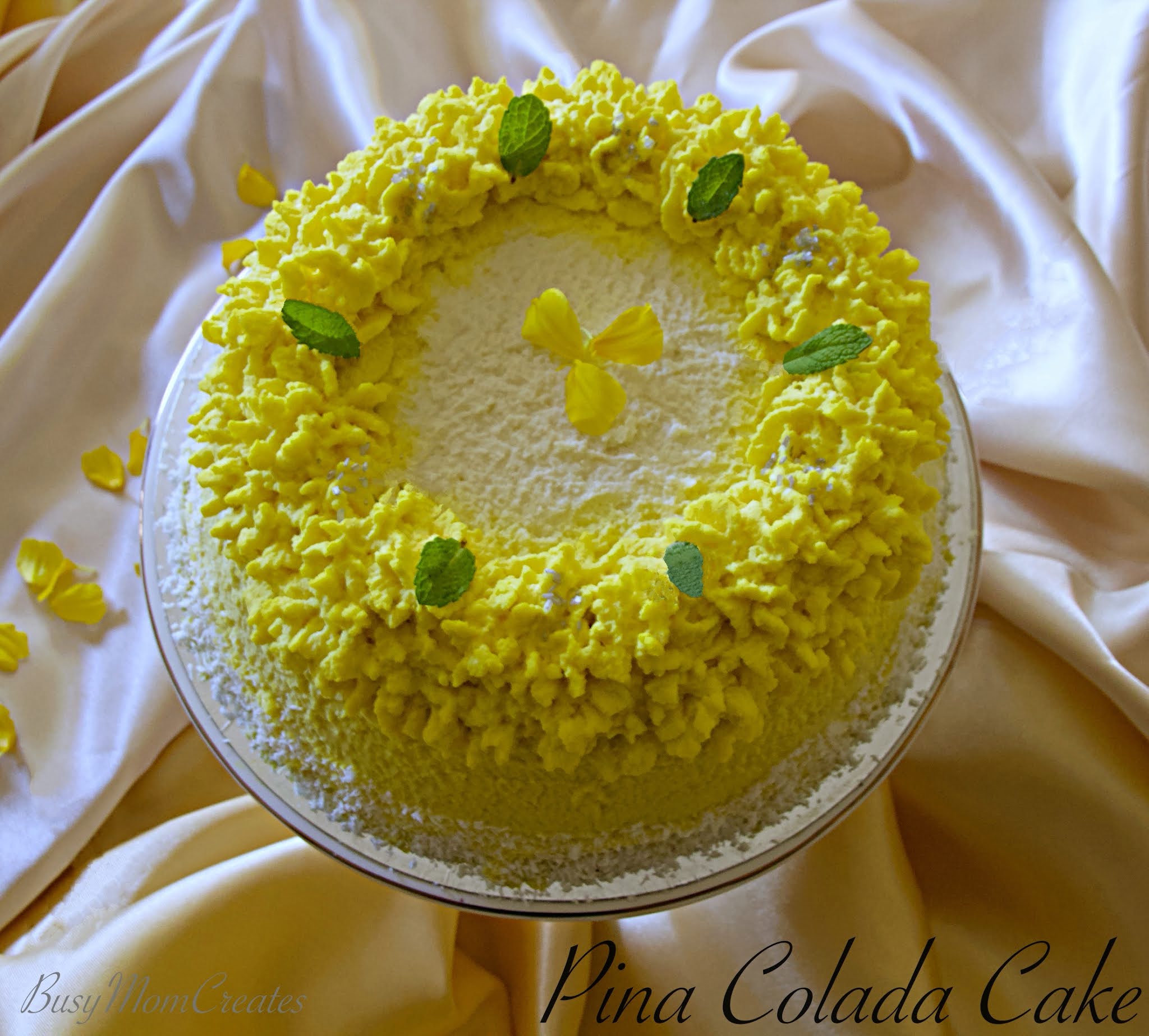 Piña Colada Cake (virgin)/ Pineapple Coconut Cake