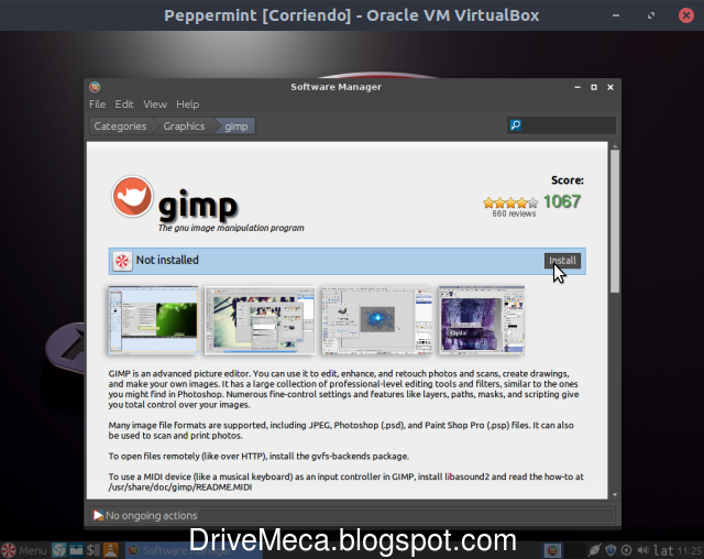 Instalando software en Peppermint