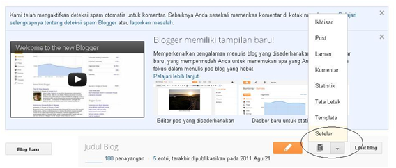 Cara setting blogspot ke domain sendiri