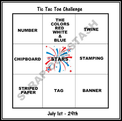 July Tic Tac Toe Stash Challenge