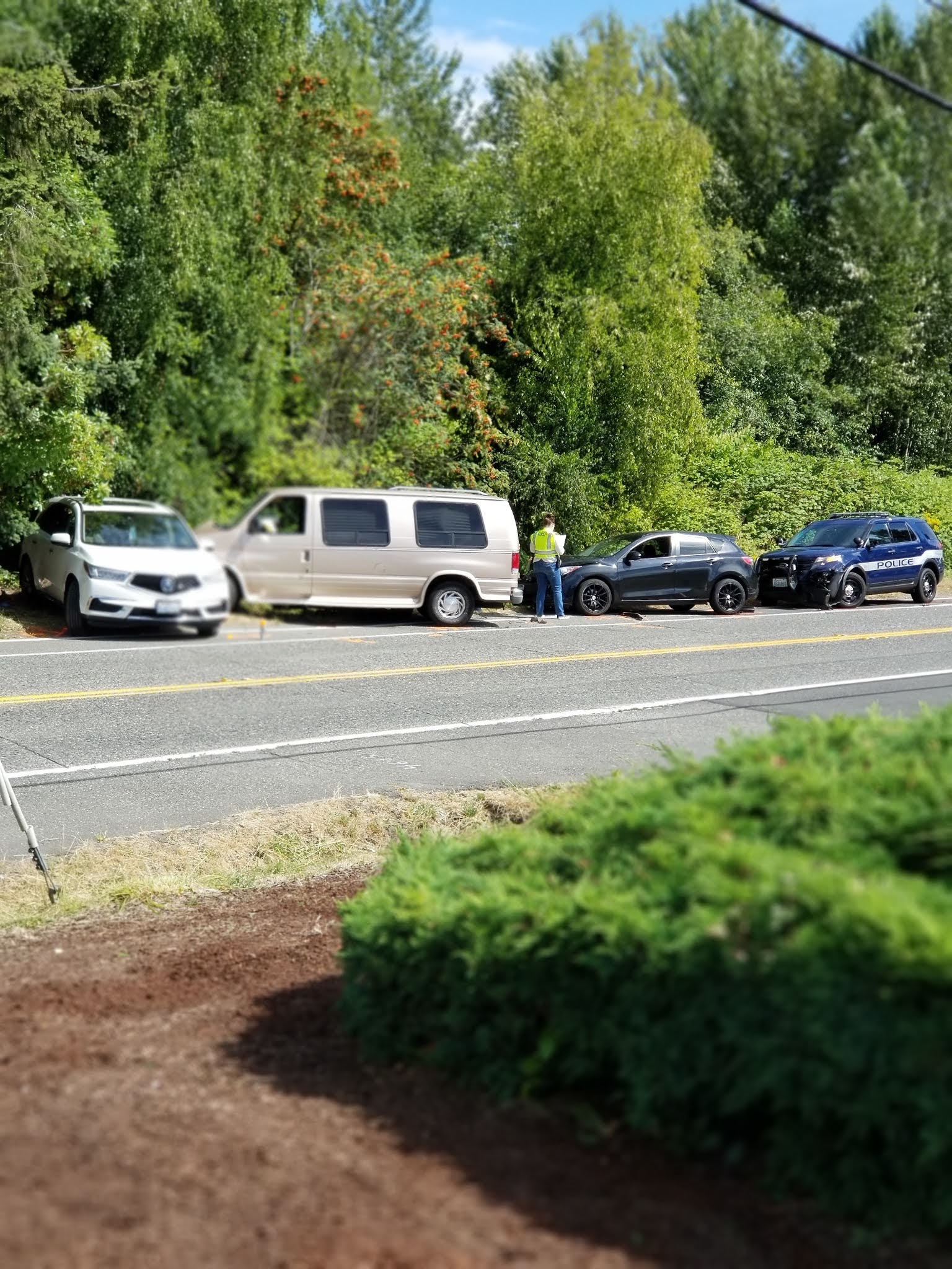 Coker Confidential™ Four car crash in South Federal Way on 288th and
