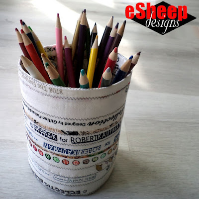 Selvage Fabric Canister by eSheep Designs