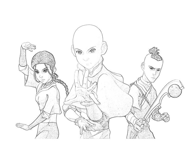 aang coloring pages - photo #26