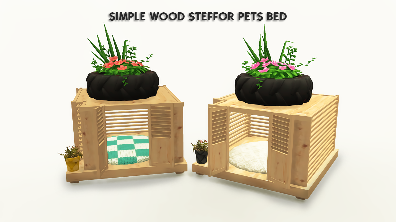 Sims 4 CC's The Best PETS BED PACK 1 by Coupure Èlectrique