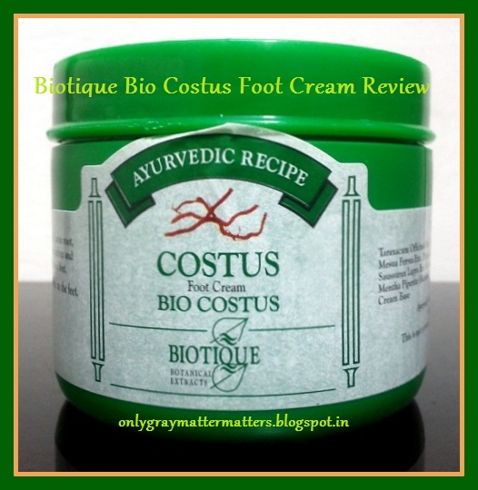 Biotique Costus Foot Cream Review