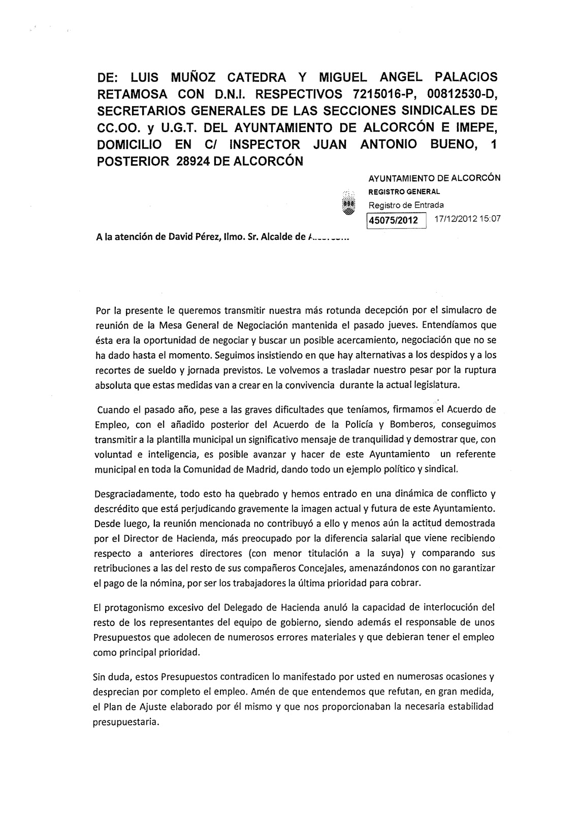 Como Hacer Una Carta Dirigida Al Alcalde Compartir Carta