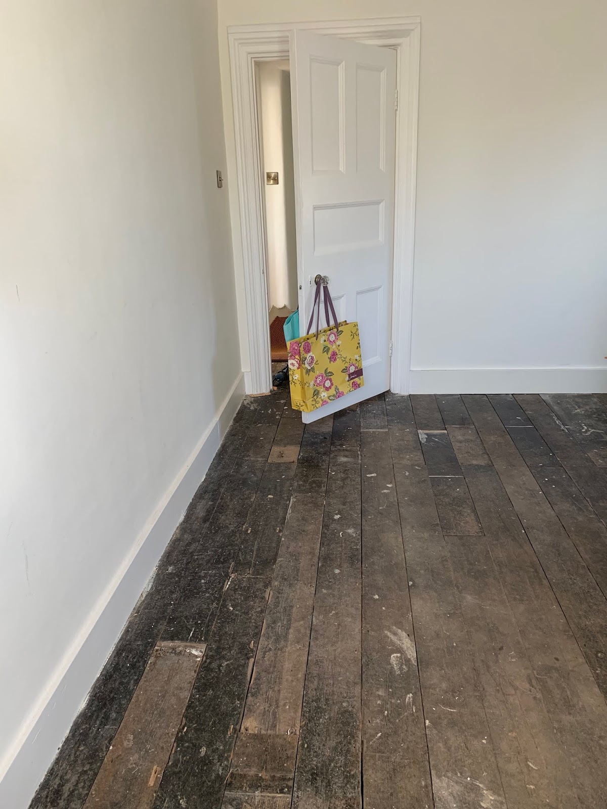 Interiors // Painting Wooden Floorboards {DIY guide} Roses and Rolltops