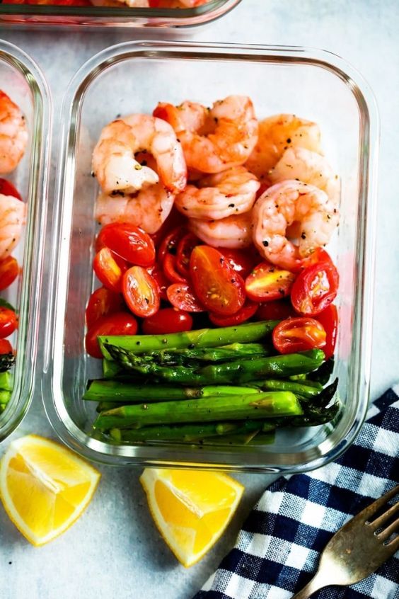 One-Sheet Pan Shrimp with Cherry Tomatoes and Asparagus is delicious and super-easy to make. You'll be amazed at how only 5 ingredients can make a healthy meal-prep for your entire week. 