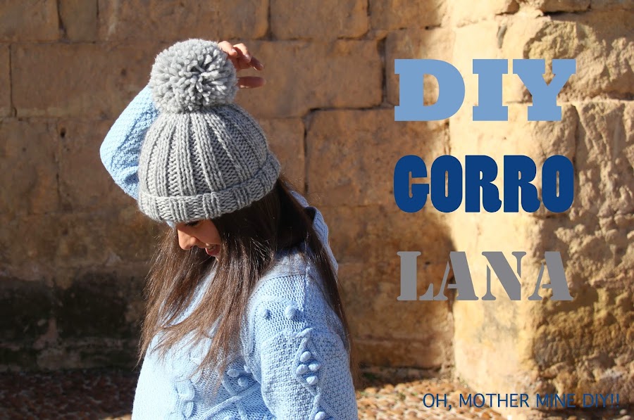 DIY Cómo hacer gorro de lana dos agujas (patrón gratis) blog de costura y blog diy